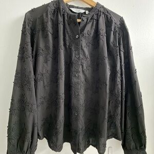 & Other Stories Black Button Down Shirt 100% Cotton